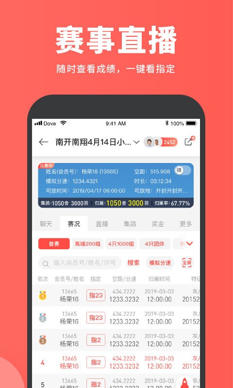 搜鸽网成绩查询