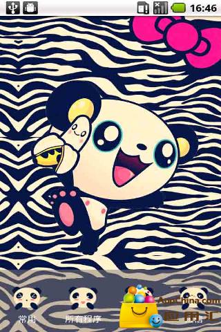 斑马纹蝴蝶熊猫