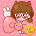 YOO主题-大眼女生和kitty