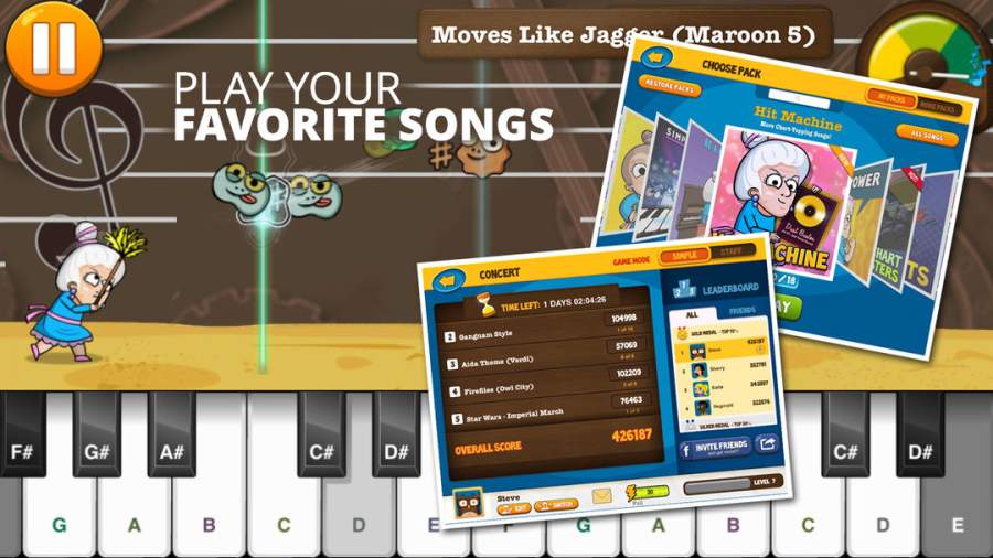 Piano Dust Buster by JoyTunes (钢琴掸子 – 音乐游戏)