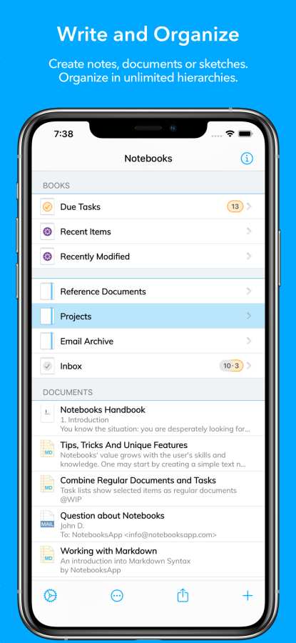 Notebooks: Write and Organize