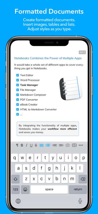 Notebooks: Write and Organize