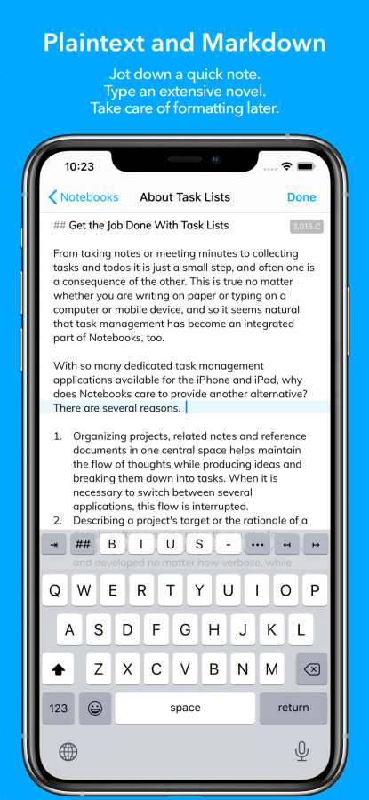 Notebooks: Write and Organize