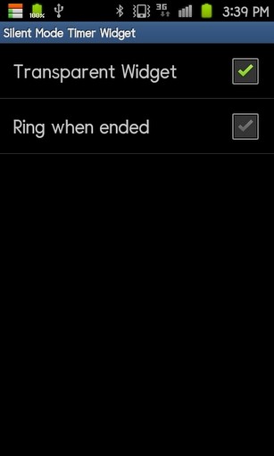 Silent Mode Timer Widget