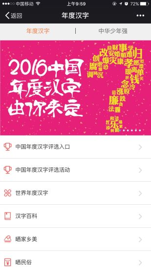 年度汉字