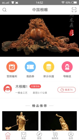 中国木根雕