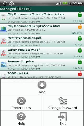 Encryption Manager Lite