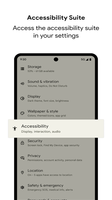 android accessibility suite