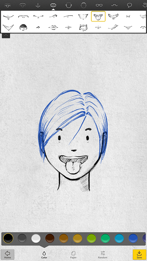 uface面部素描